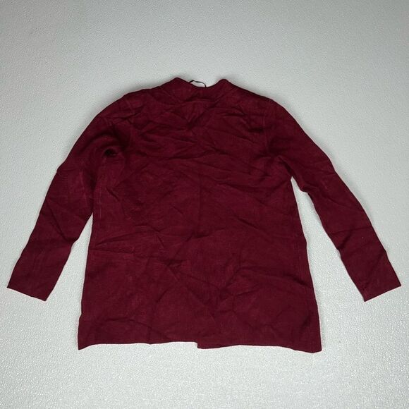 Charter Club Petite Open-Front Cardigan, Cranberry Red Size PS NWT - Picture 7 of 8